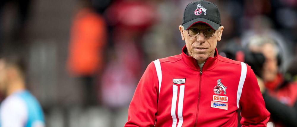 Nur zwei Punkte nach elf Spielen, aber Peter Stöger bleibt Trainer in Köln.