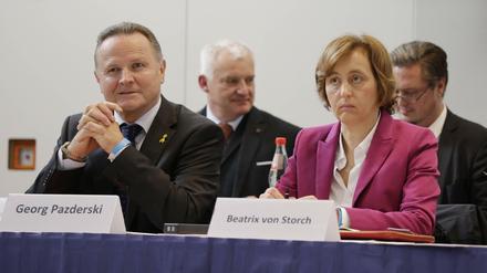 Bislang bildeten sie eine Doppelspitze in Berlin: Georg Pazderski und Beatrix von Storch.