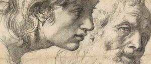 Dem Leben abgeschaut. Kopf- und Handstudie von Raffael, 1519–20. 