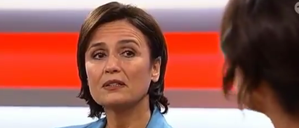 Talkgastgeberin Sandra Maischberger