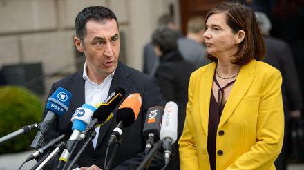 Die Grünen Cem Özdemir und Katrin Göring-Eckardt zeigten sich bei den Sondierungen kompromissbereit.