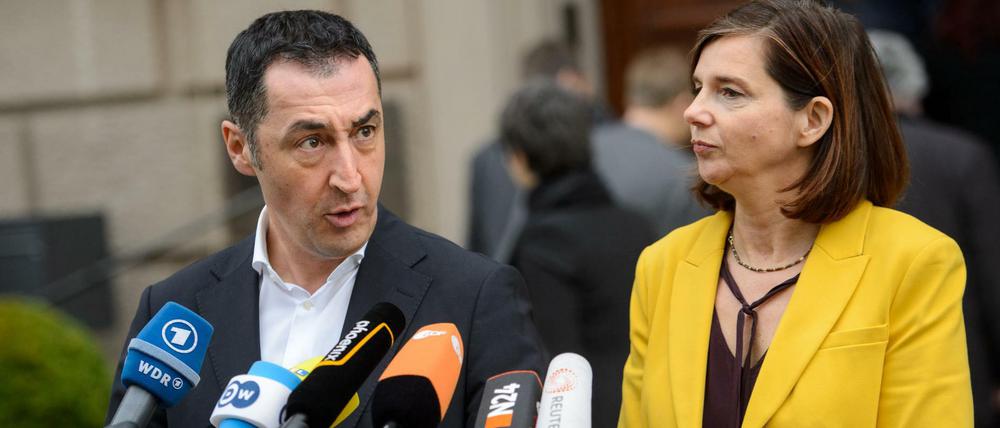 Die Grünen Cem Özdemir und Katrin Göring-Eckardt zeigten sich bei den Sondierungen kompromissbereit.