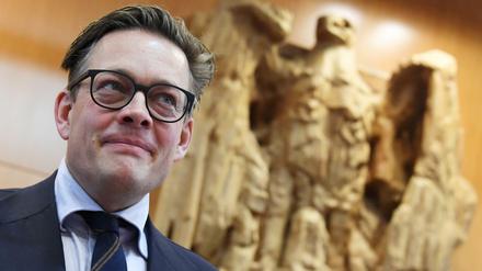 Klage mit Erfolg. Der Grünen-Politiker Konstantin von Notz am Dienstag im Bundesverfassungsgericht. 