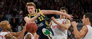 Marius Grigonis, hier in der Bundesliga gegen Bamberg, überzeugte im Eurocup auf ungewohnter Position.