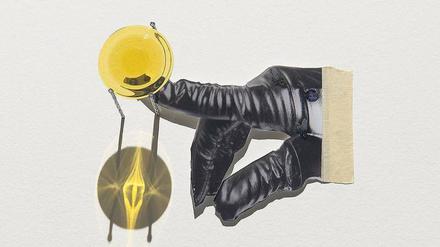 Feinarbeit. Das Bild „Untitled (Drops)“ von 2017 stammt von Nadia Belerique, es hängt bei der Galerie Faria. 