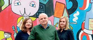 In einer Stadt. Tagesspiegel-Redakteure Claudia Seiring (links), Frank Herold und Angie Pohlers.