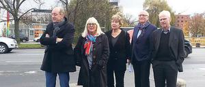 Jan Eder (IHK), Susanne Stumpenhusen (Verdi), Barbara John (Paritäter), Klaus Böger (Landessportbund) und Volker Hassemer (Stiftung Zukunft Berlin).