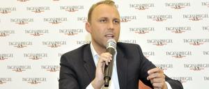 Sebastian Czaja, Fraktionsvorsitzender der FDP im Berliner Abgeordnetenhaus. Hier bei einer Podiumsdiskussion beim Tagesspiegel 2016.
