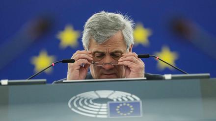 Der Präsident des Europäischen Parlaments Antonio Tajani