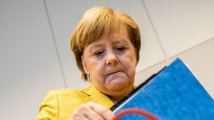Bundeskanzlerin Angela Merkel (CDU) kann derzeit mit den Umfragen nicht zufrieden sein.