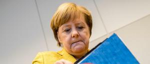 Bundeskanzlerin Angela Merkel (CDU) kann derzeit mit den Umfragen nicht zufrieden sein. 