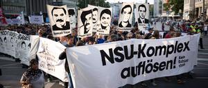 Protest nach dem Urteil im NSU-Prozess