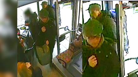 Die Bilder einer Überwachungskamera sollen die Ex-RAF Terroristen Burkhard Garweg (vorn) und Ernst-Volker-Staub (hinten) zeigen.