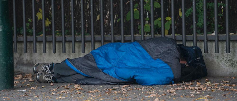 Leben auf der Straße. Ein Symbolbild