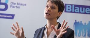 Frauke Petry sprach am Samstag in Rodgau (Hessen) vor rund 80 Interessierten.