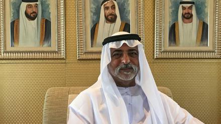 Der Toleranzminister der Vereinigten Arabischen Emirate, Scheich Nahjan bin Mubarak Al Nahjan, in einem Palast in Abu Dhabi.