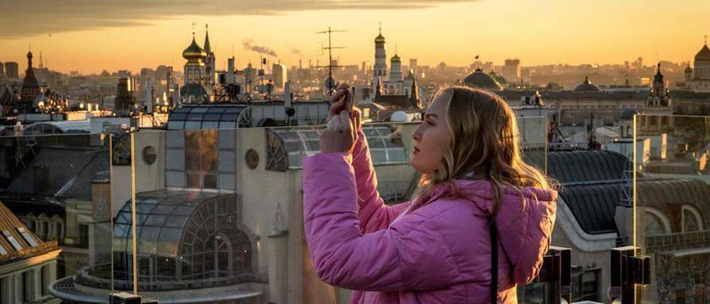 Goldene Aussichten? Für die Moskau-Touristin schon - für die europäisch-russischen Beziehungen weniger.