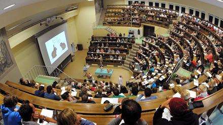 Der historische Hörsaal an der Universität in Leipzig.