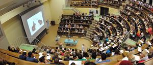 Der historische Hörsaal an der Universität in Leipzig.