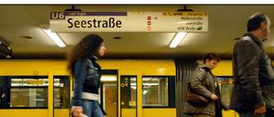 Blick in den U-Bahnhof Seestraße in Berlin-Wedding.