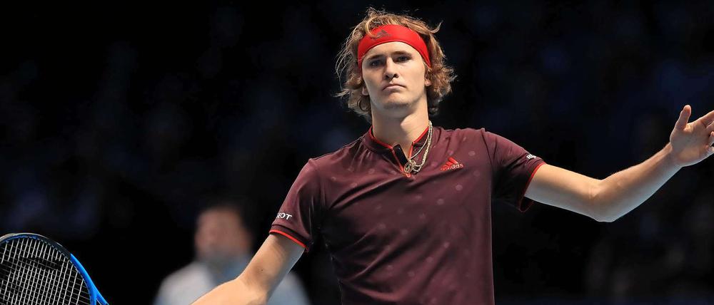 Das war diesmal nicht. Zverev bei seinem Halbfinalaus in London.
