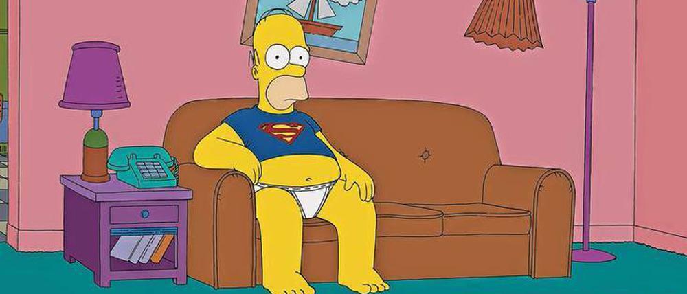 So wie Homer Simpson fallen vier von zehn Deutschen nach der Arbeit oft nur noch auf ihr Sofa. So erschöpft sind sie abends von ihrem Tag. Foto: Imago