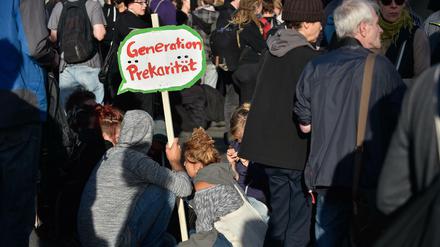 Immer mehr prekär: Protest in Berlin im Herbst 2016.