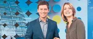 Neues Studio. Vom 2. Januar an moderieren Jessy Wellmer und Sascha Hingst in den ARD-Wochen gemeinsam das „Mittagsmagazin“.
