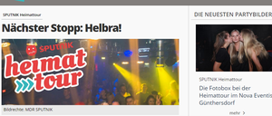 Nächster Stopp der MDR-"Heimattour" in Helbra, in einer Halle, die einem "Reichsbürger" gehört.