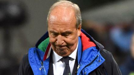 Drei Tage nach der verpassten WM-Qualifikation wurde Nationaltrainer Gian Piero Ventura beurlaubt.