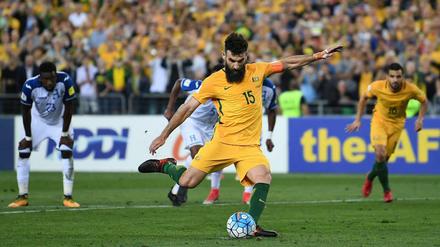 Kapitän Mile Jedinak traf gegen Honduras zweimal vom Elfmeterpunkt.