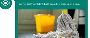 Wischmopp oder Kuchen? Die Künstliche Intelligenz von Microsoft liegt oft daneben.