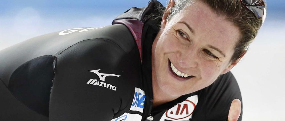 Wieder die Nummer 1. In Stavanger feierte Claudia Pechstein ihren 33. Weltcupsieg.