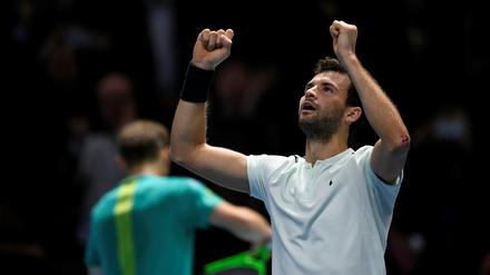 Danke! Grigor Dimitrov ist im Ziel.
