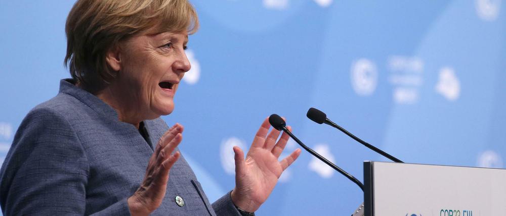 Bundeskanzlerin Angela Merkel (CDU) kam zur Enttäuschung vieler mit leeren Händen zur Weltklimakonferenz.