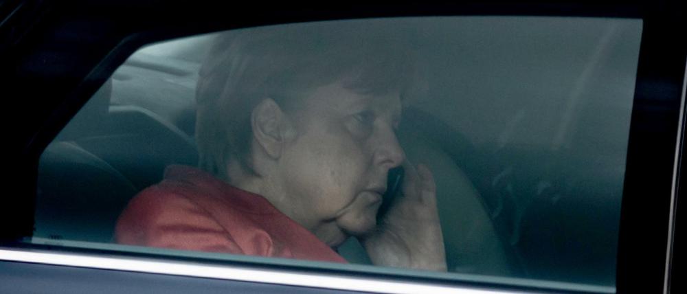 Kanzlerin Angela Merkel (CDU) nach den gescheiterten Sondierungen.