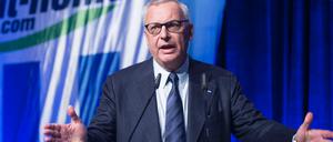 Herthas Präsident Werner Gegenbauer bei der Mitgliederversammlung. 
