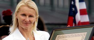 Ganze große Sportlerin. Jana Novotna wurde 2005 in die Ruhmeshalle des Tennis aufgenommen.