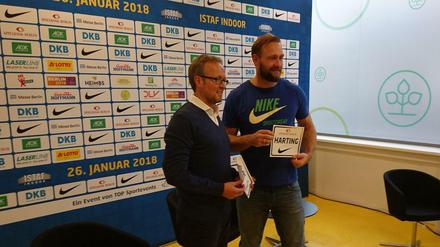 Gut im Brainstormen: Martin Seeber (l.) und Robert Harting.