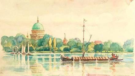 Die Stadtsilhouette Potsdams wie sie Anfang der 1940er Jahre von Lotar Müller gesehen wurde.
