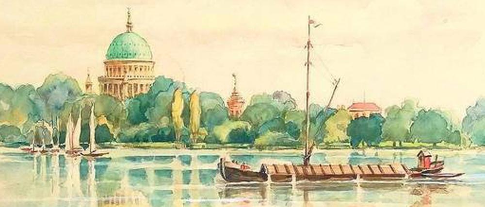 Die Stadtsilhouette Potsdams wie sie Anfang der 1940er Jahre von Lotar Müller gesehen wurde.