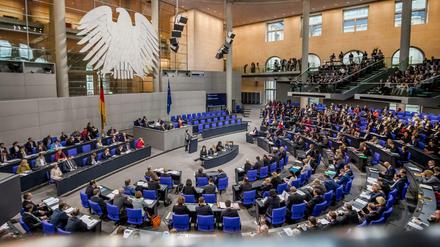 Volles Haus: der Bundestag bei der Debatte am Dienstag.