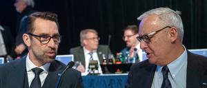 Herthas Führung. Manager Michael Preetz (li) und Präsident Werner Gegenbauer.