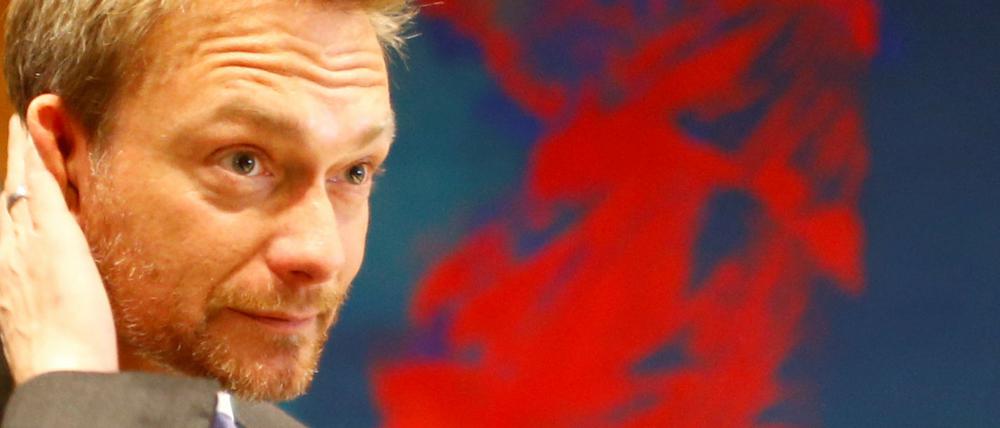 Christian Lindner in der FDP-Zentrale in Berlin.
