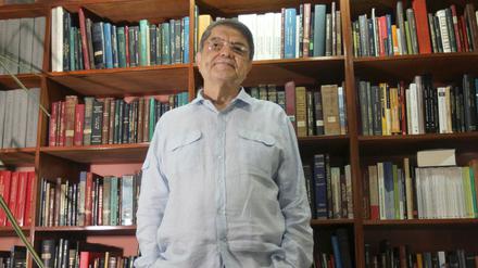Sergio Ramirez in Managua, Nicaragua bei einer Pressekonferenz.