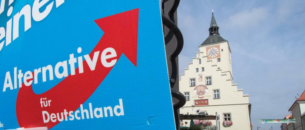 Ein Wahlplakat der AfD.