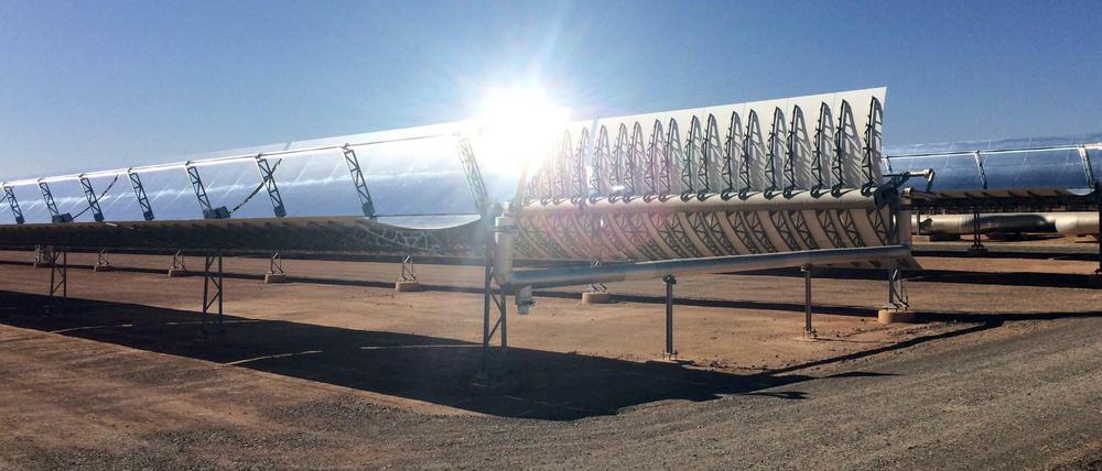 Bei Ouarzazate in Marokko entsteht der größte Solarkraft-Komplex der Welt. 