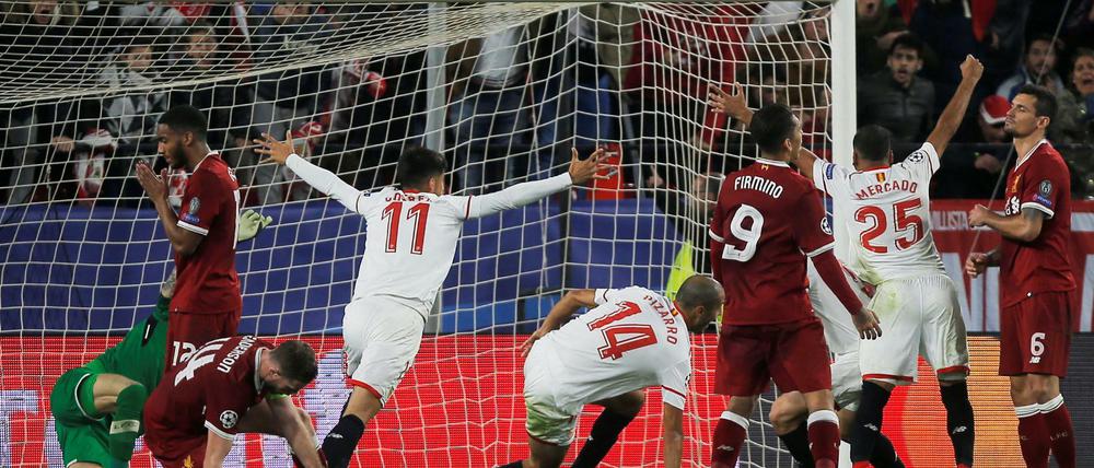 Guido Pizarro vollendete die Aufholjagd des FC Sevilla.