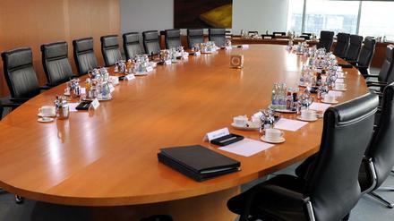 Hier wäre Platz für ein neues Kabinett. Solange sich keine Koalition gefunden hat, arbeitet die alte Regierung weiter.