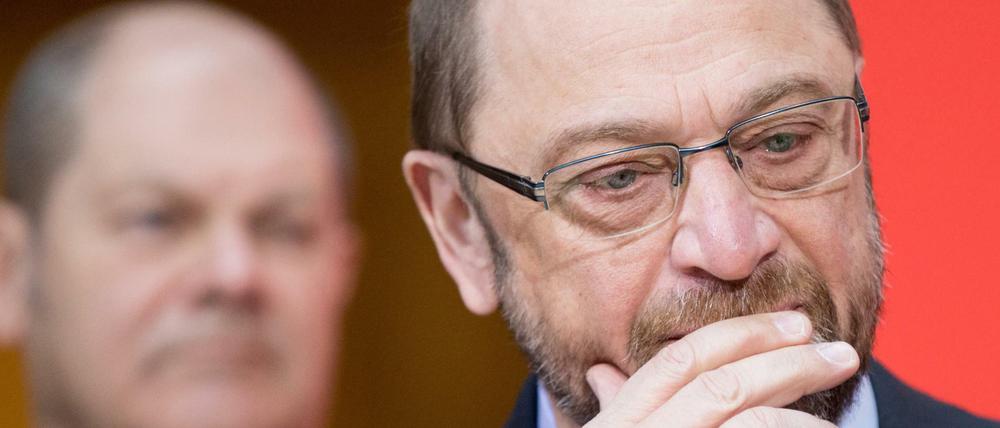Vielleicht die Parteimitglieder zur großen Koalition befragen? SPD-Vorsitzender Martin Schulz.